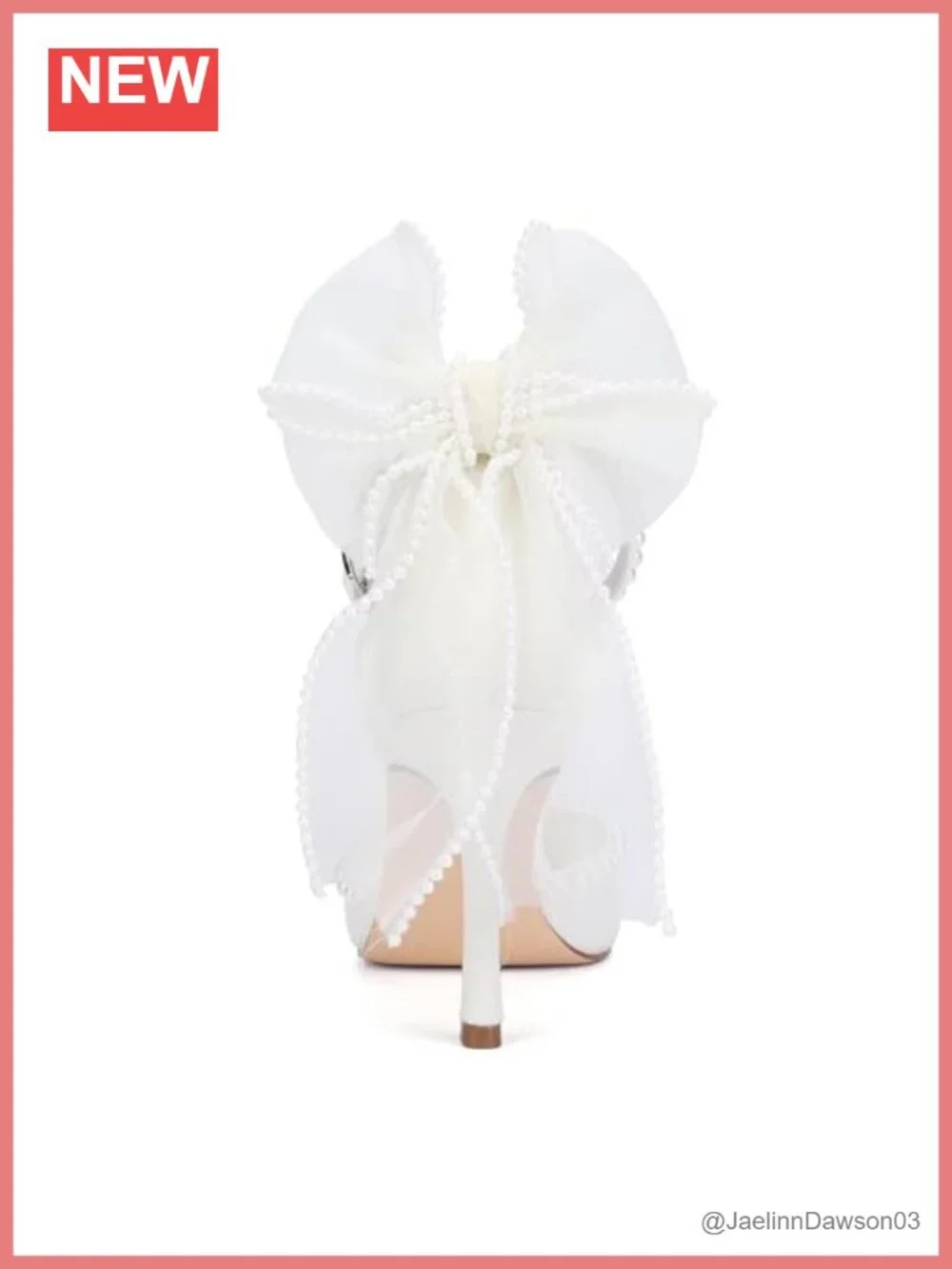 Women's Pearl Satin Heels Ankle Strap Bridal Pumps Pointed Toe Low Heel